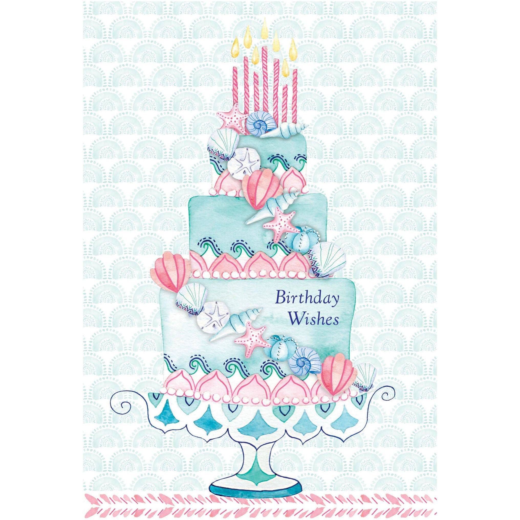 Nautical-themed birthday cake card from Pictura, featuring a colorful cake illustration on an everyday greeting card.